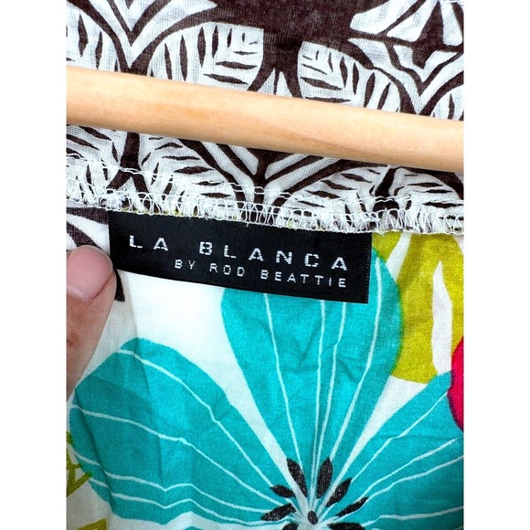 La Blanca MULTI Lace-up Tunic Cover-up, US Medium beach walks  colorful - Picture 5 of 5